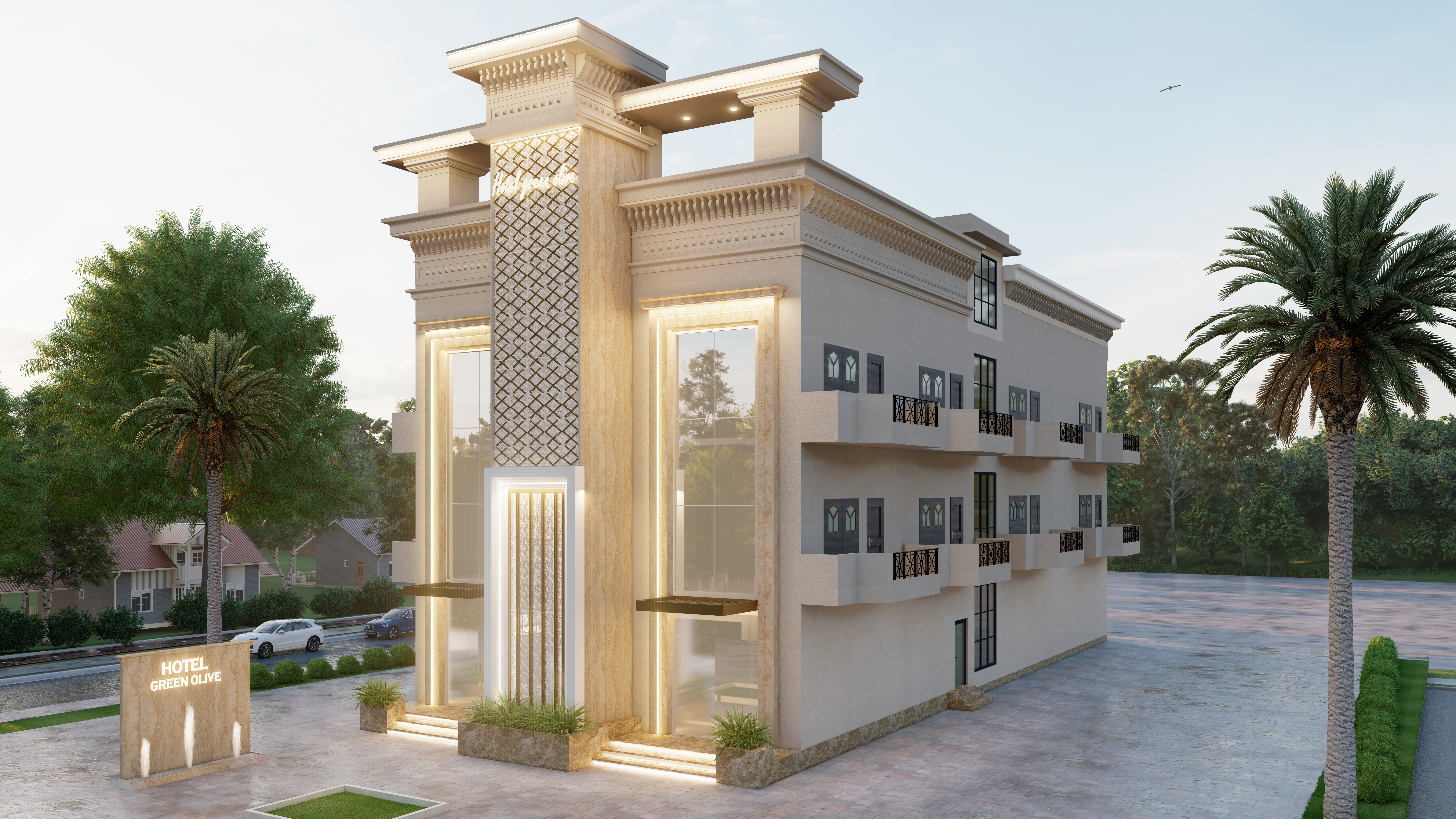 Ethereal Hotel lobby